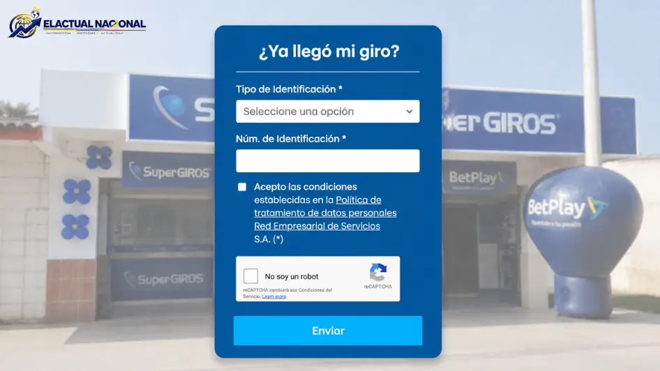 Consultar giro por SuperGIROS con cédula para saber si tiene un pago disponible.