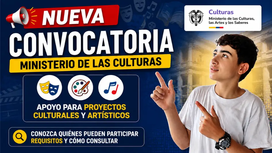 Convocatoria del Ministerio de las Culturas 2026 para organizaciones con proyectos culturales y artísticos.