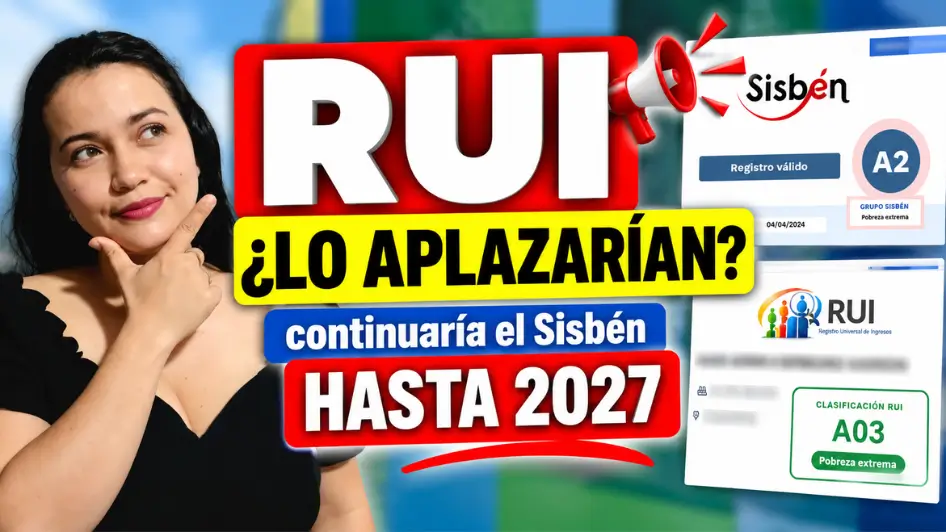 Aplazarían el RUI hasta 2027 y continuaría la transición con el Sisbén.