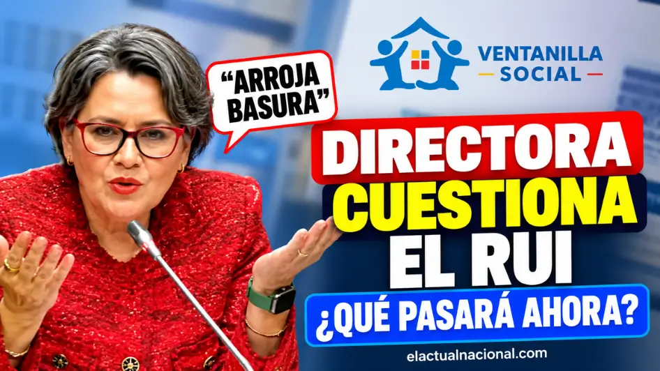 Directora de Prosperidad Social cuestiona el RUI durante intervención ante el Senado.