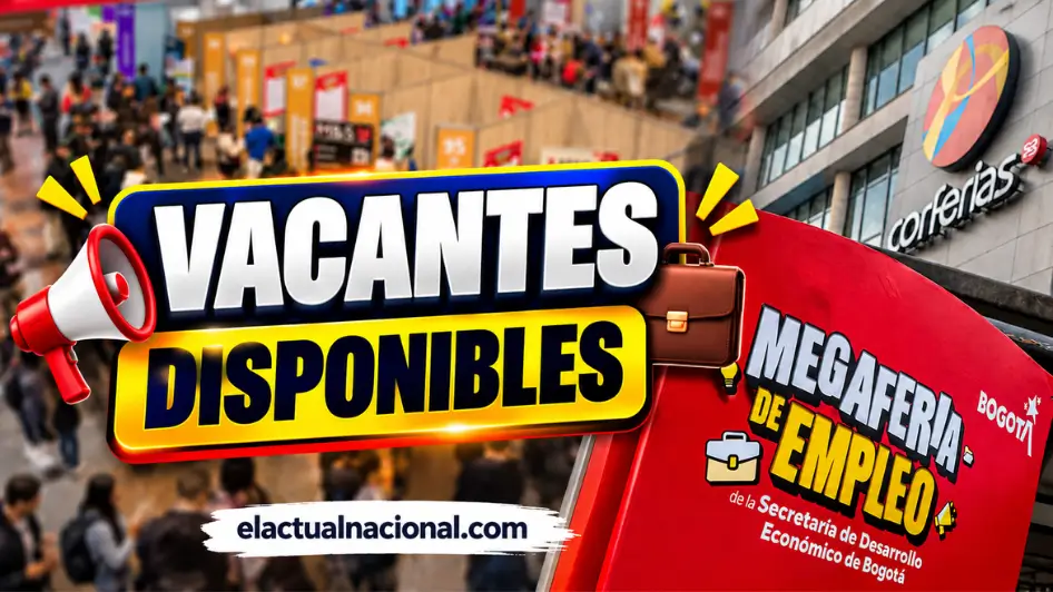 Megaferia de Empleo en Bogotá 2026 con cerca de 18.000 vacantes disponibles en Corferias.
