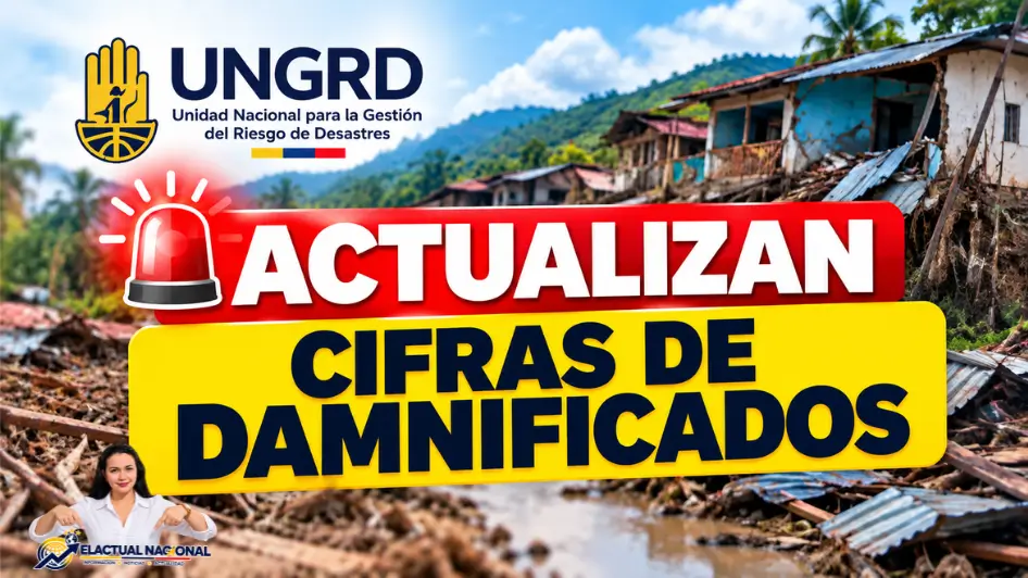 UNGRD actualiza cifras de damnificados por el terremoto en Colombia.
